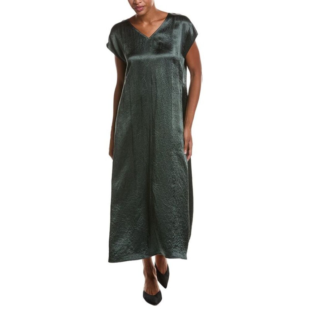 Eileen Fisher Womens  Crinkle Midi Dress